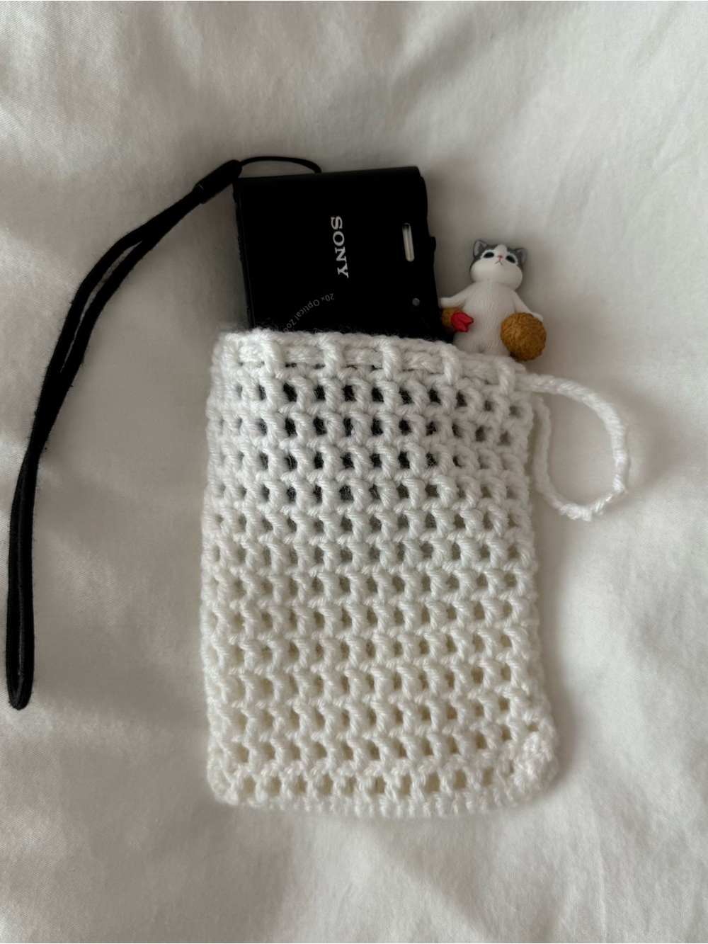 Handmade Crochet Mesh Pouch